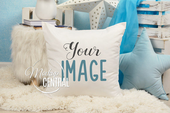 Download Children's Baby Mockup Pillow in Bedroom - Bedroom Collection